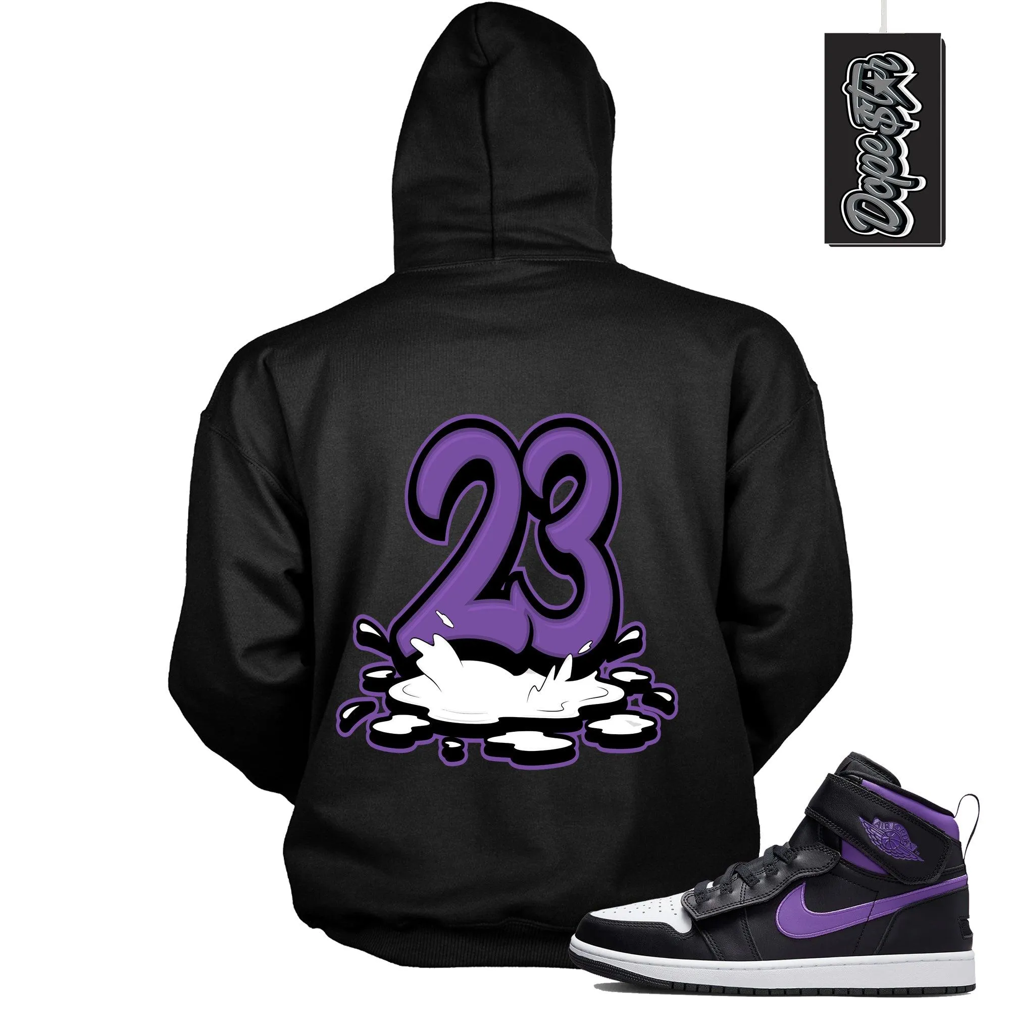 1 High FlyEase Black Bright Violet Hoodie 23 Melting