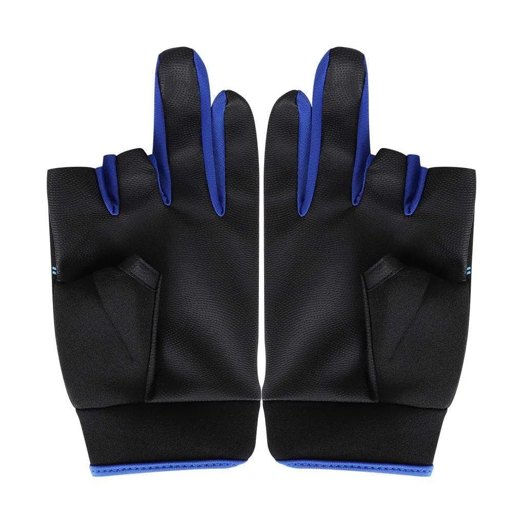 1 Pair Fishing Gloves Men Women Outdoor Fishing Anti-slip 3 Cut Finger Sports Fish Equipment Angling SBR Gloves