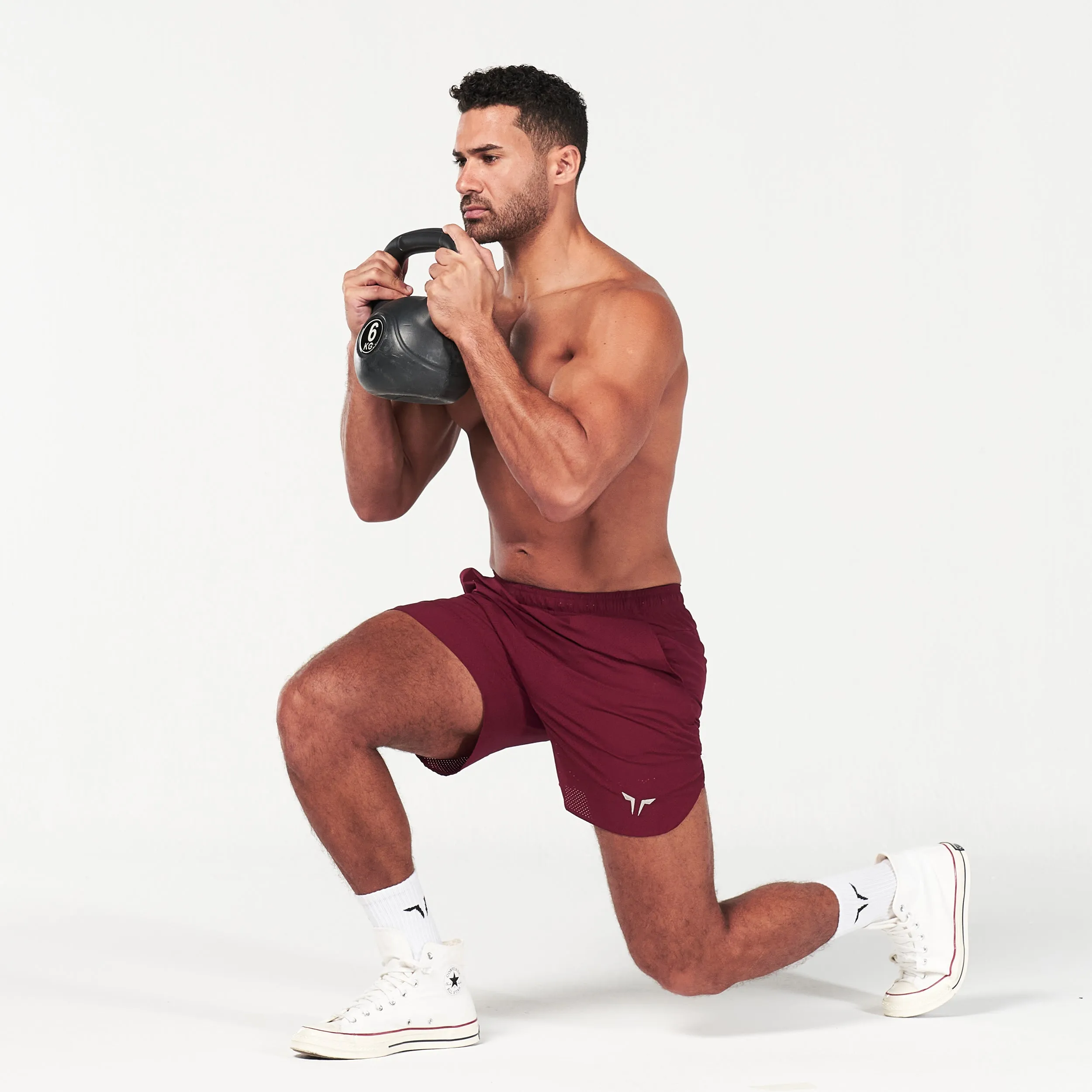 2-in-1 Dry Tech Shorts - Maroon