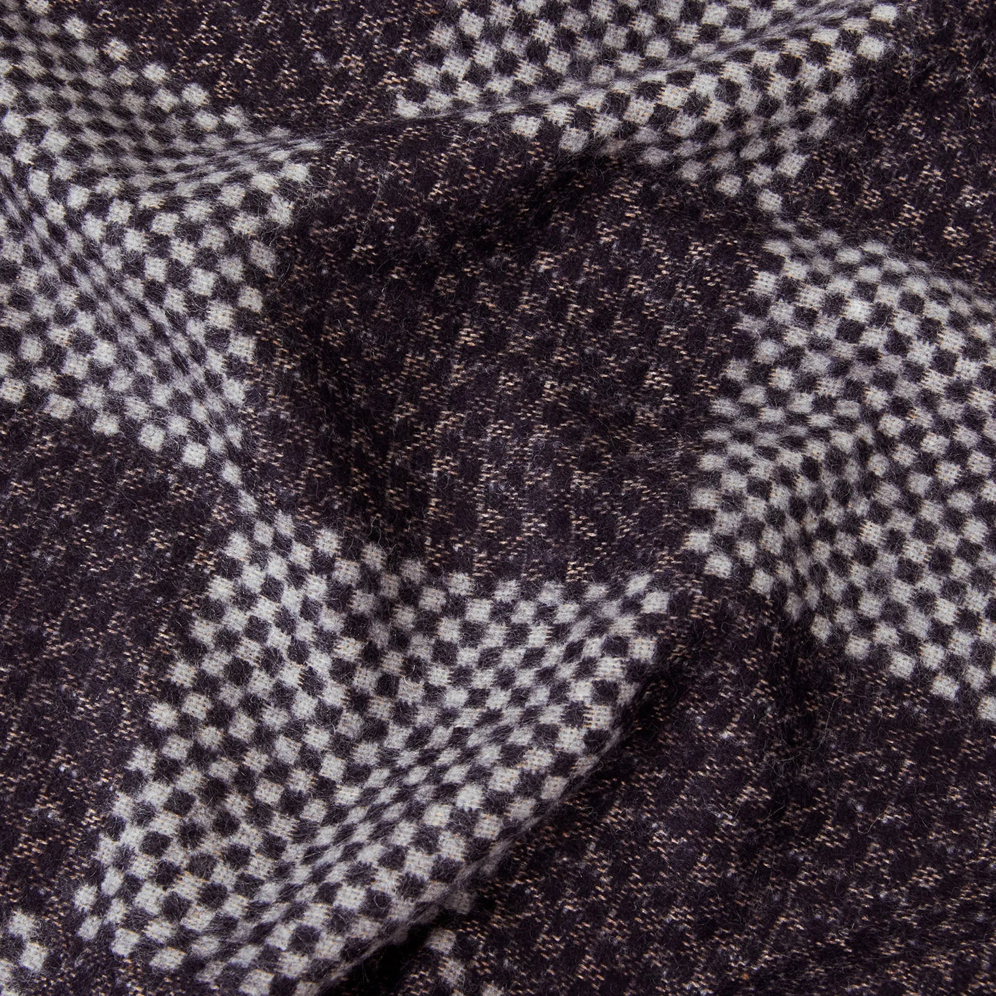 Accessorize London Women's Grey Checkerboard Woven Scarf