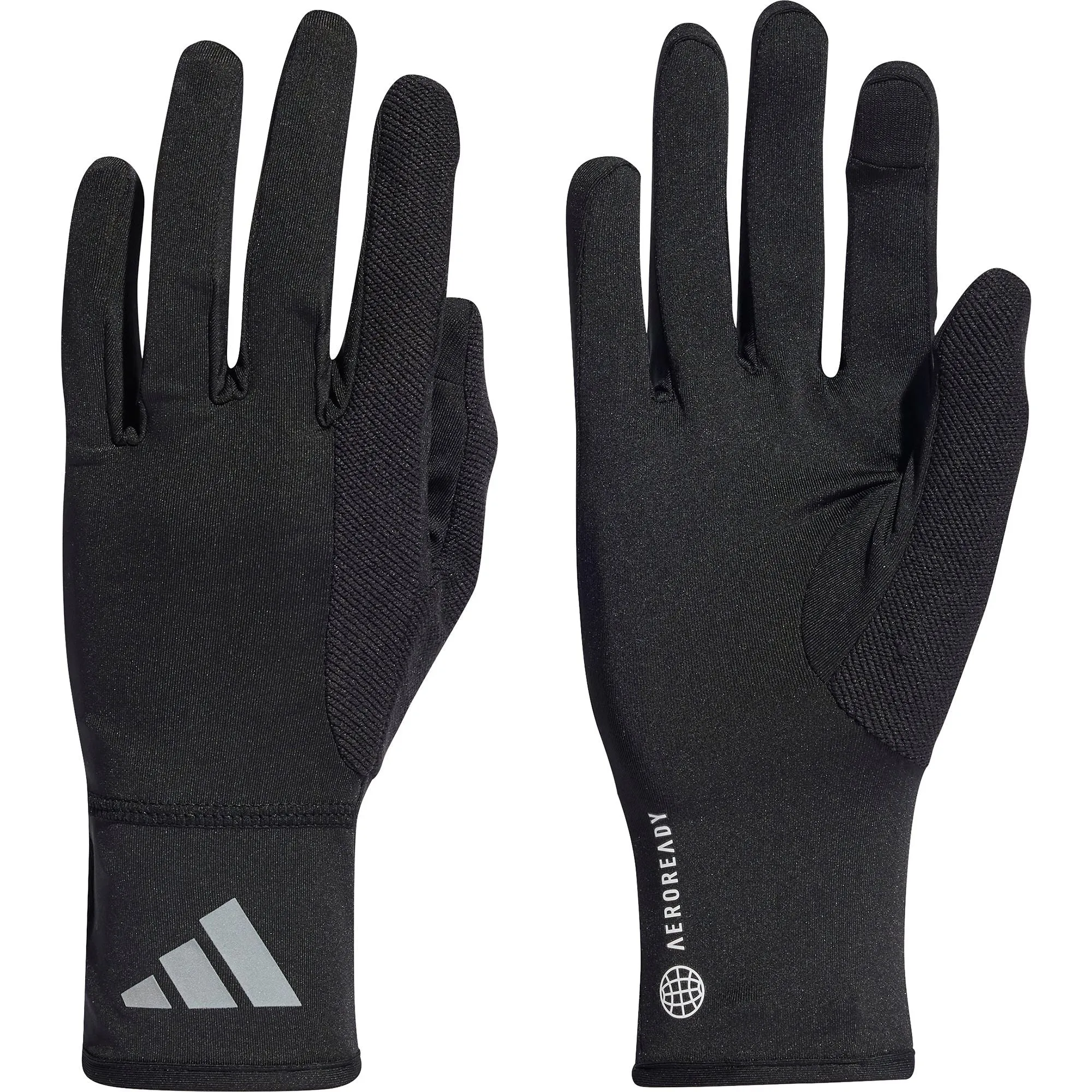 adidas AeroReady Running Gloves - Black