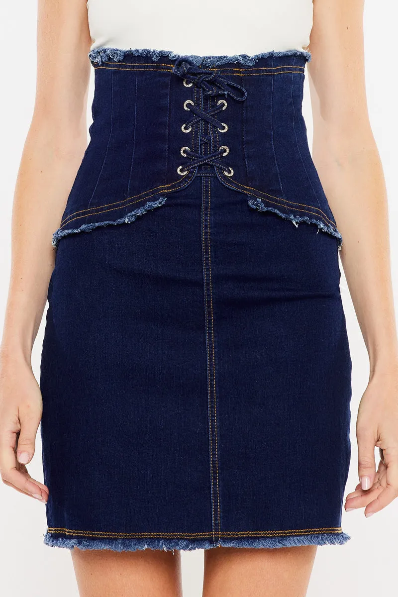 Adriana Lace Up Corset Skirt