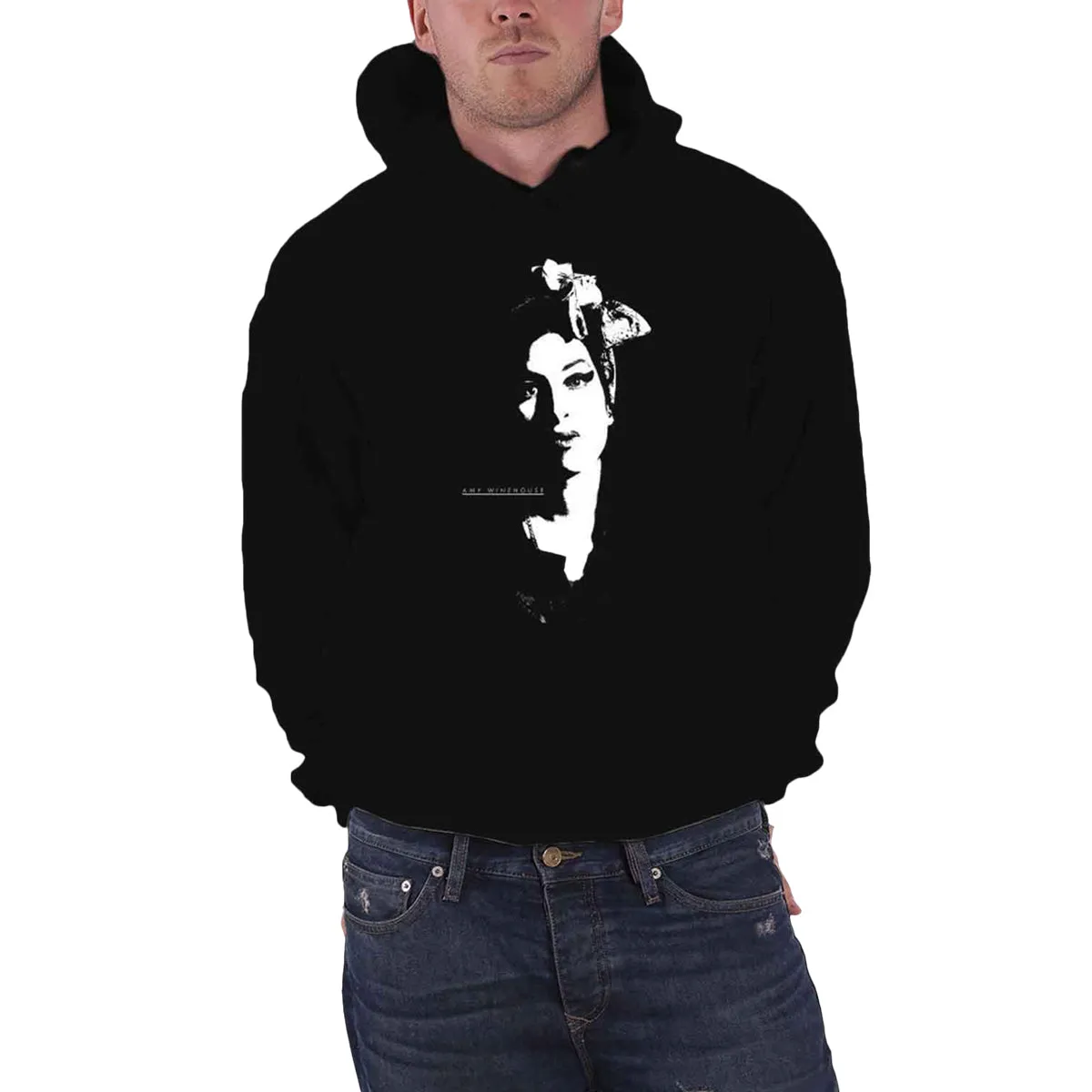 Amy Winehouse Unisex Adult Portrait Hoodie