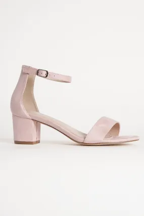 Ankle Strap Low Block Heels