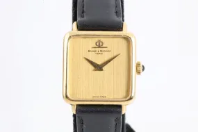 Baume & Mericer Geneve 38339 18K Yellow Gold 23mm Ladies Watch