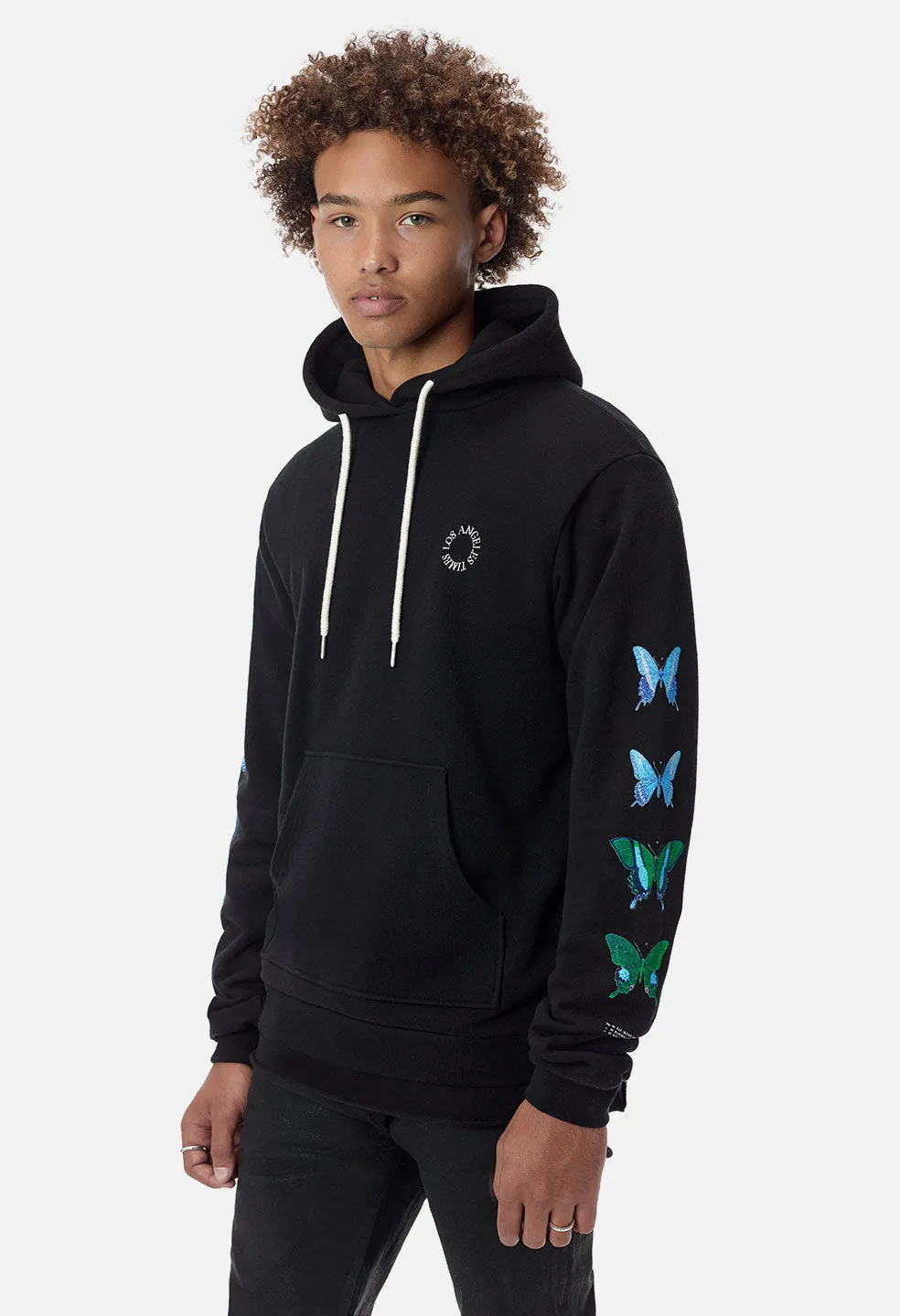 Beach Hoodie / Mariposa Black