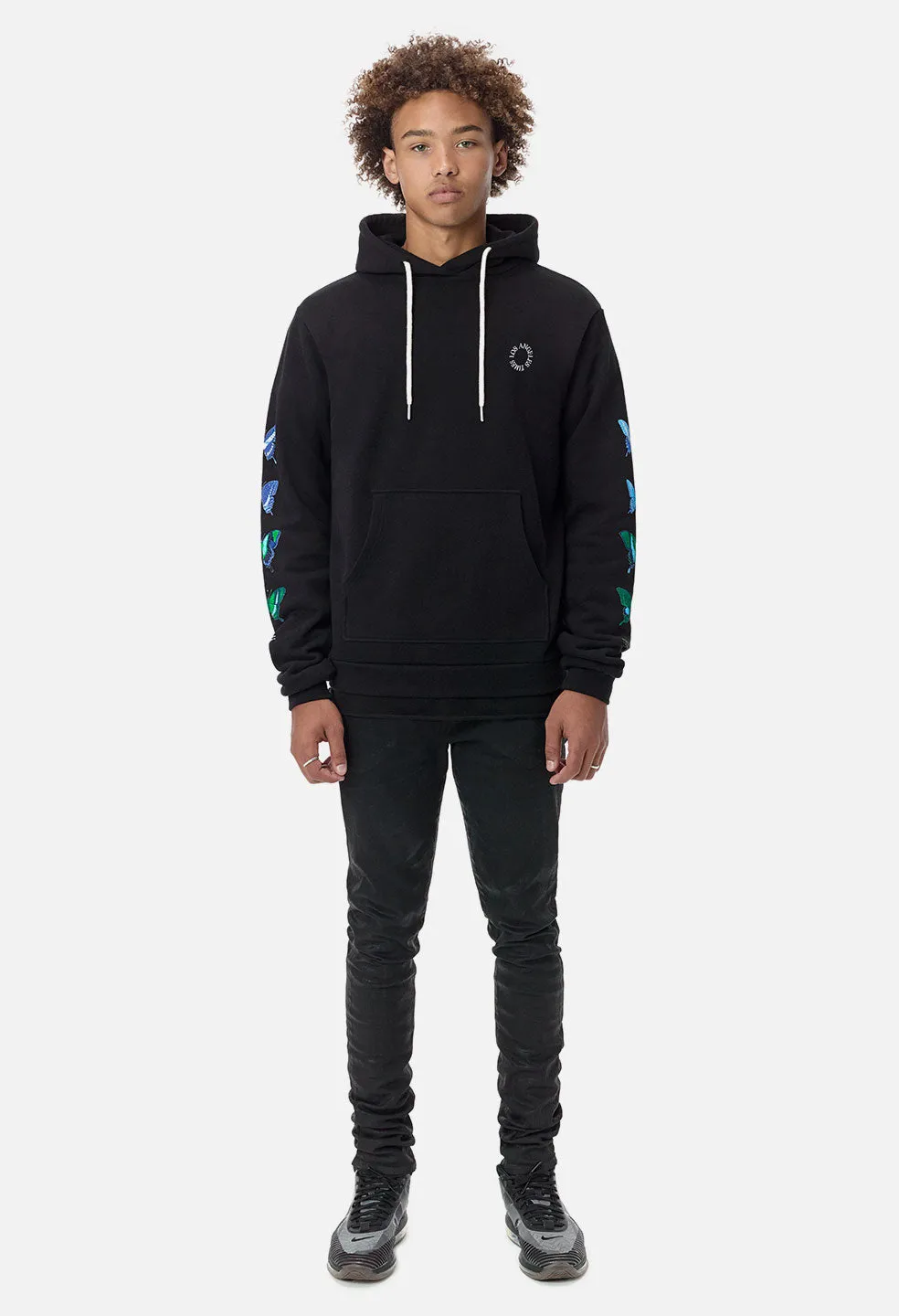 Beach Hoodie / Mariposa Black