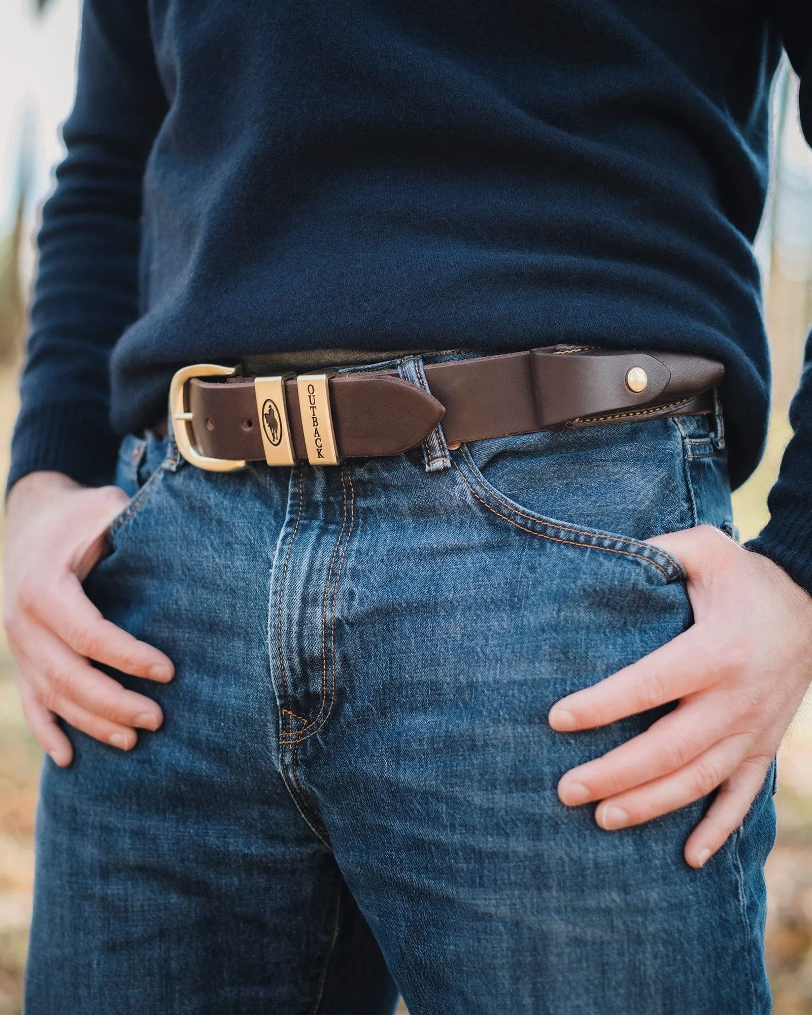 Bushcraft Leather Belt