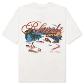 Cannes Beach Tee - Vintage White