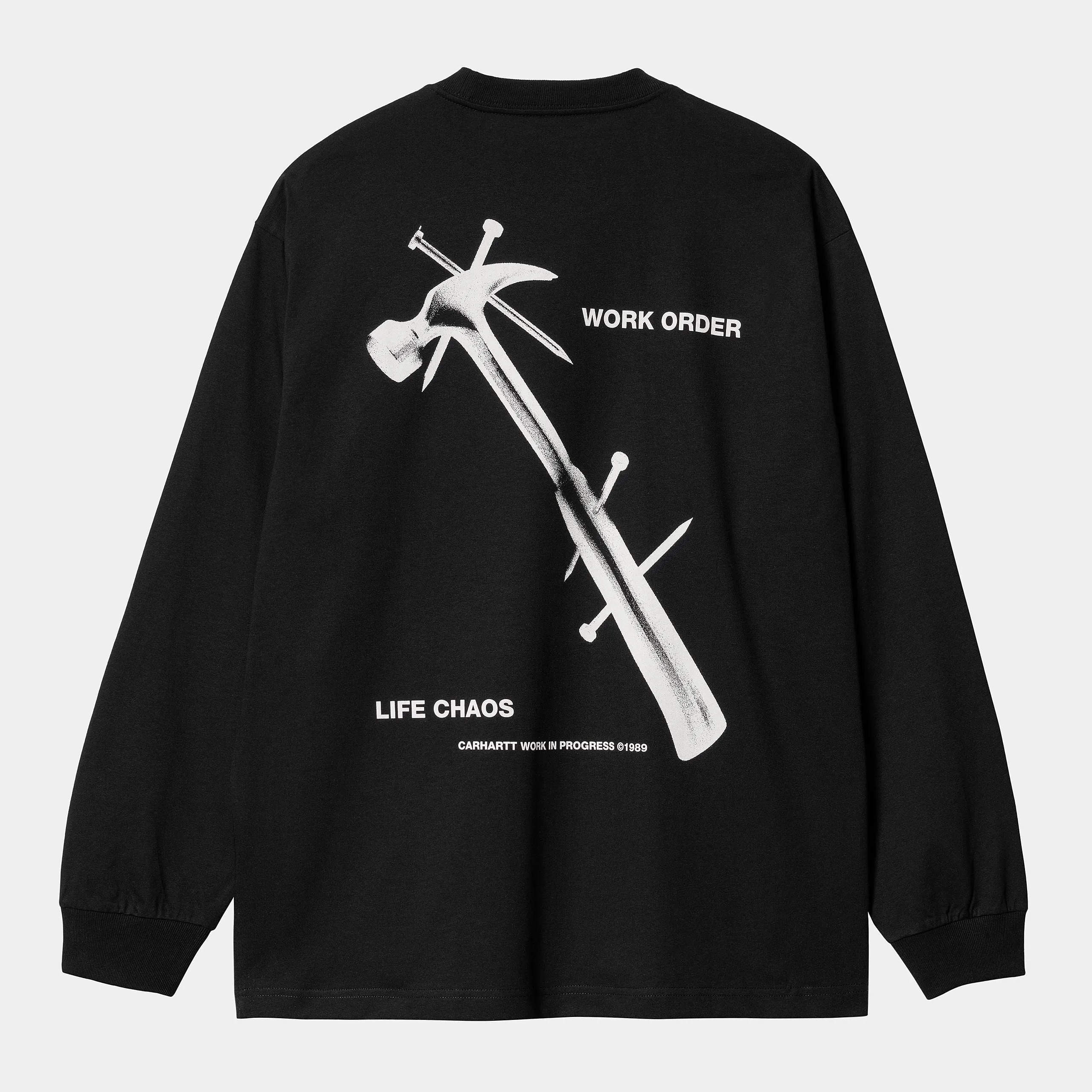 Carhartt L/S Reverse Hammer T-Shirt  Black