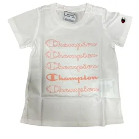 Champion short sleeve t-shirt for girls 404389 WW001 WHT white