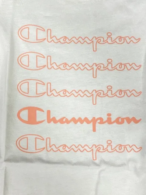 Champion short sleeve t-shirt for girls 404389 WW001 WHT white