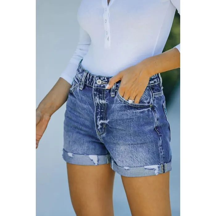 Classic Cuffed Denim Shorts