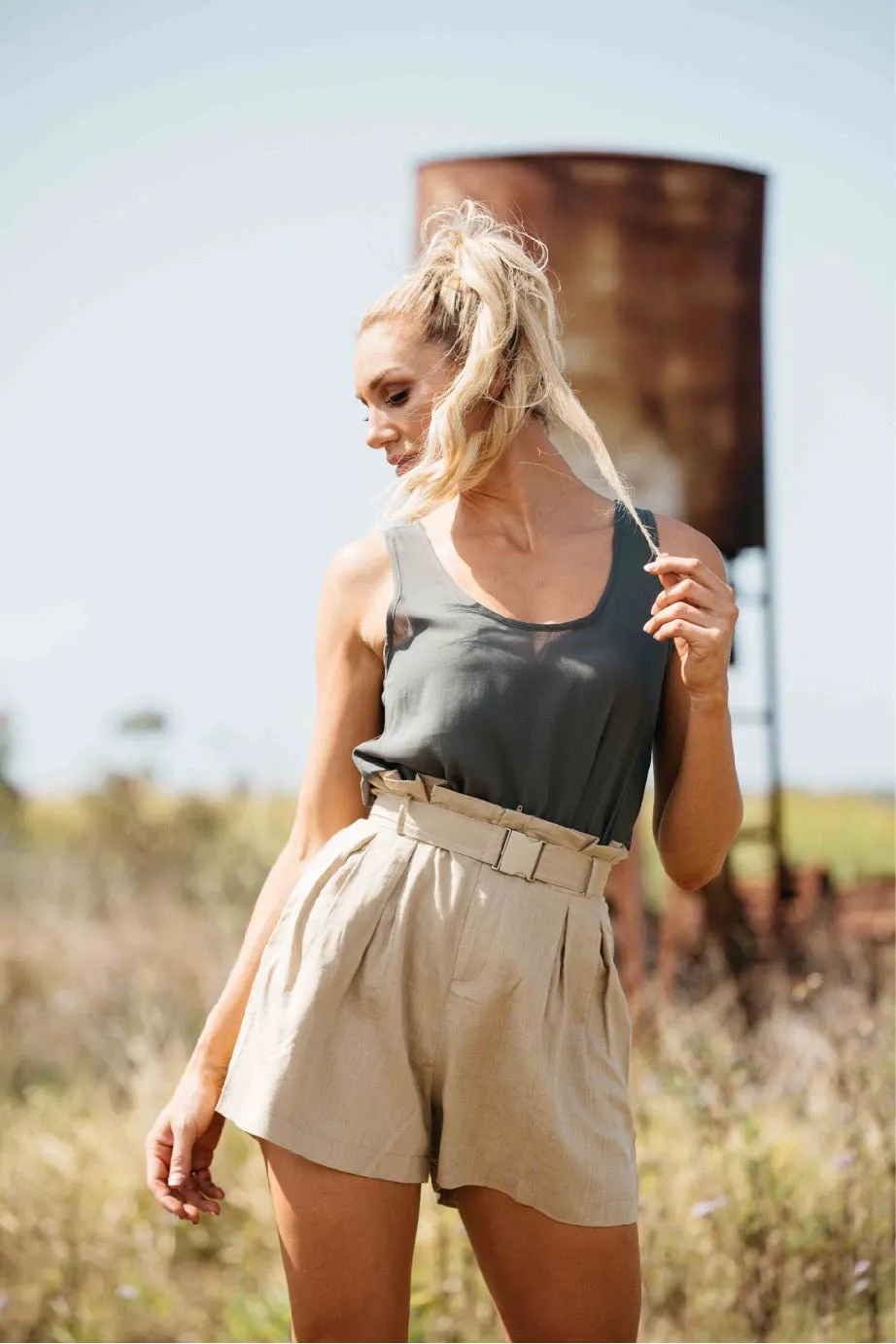 Coella Linen Shorts