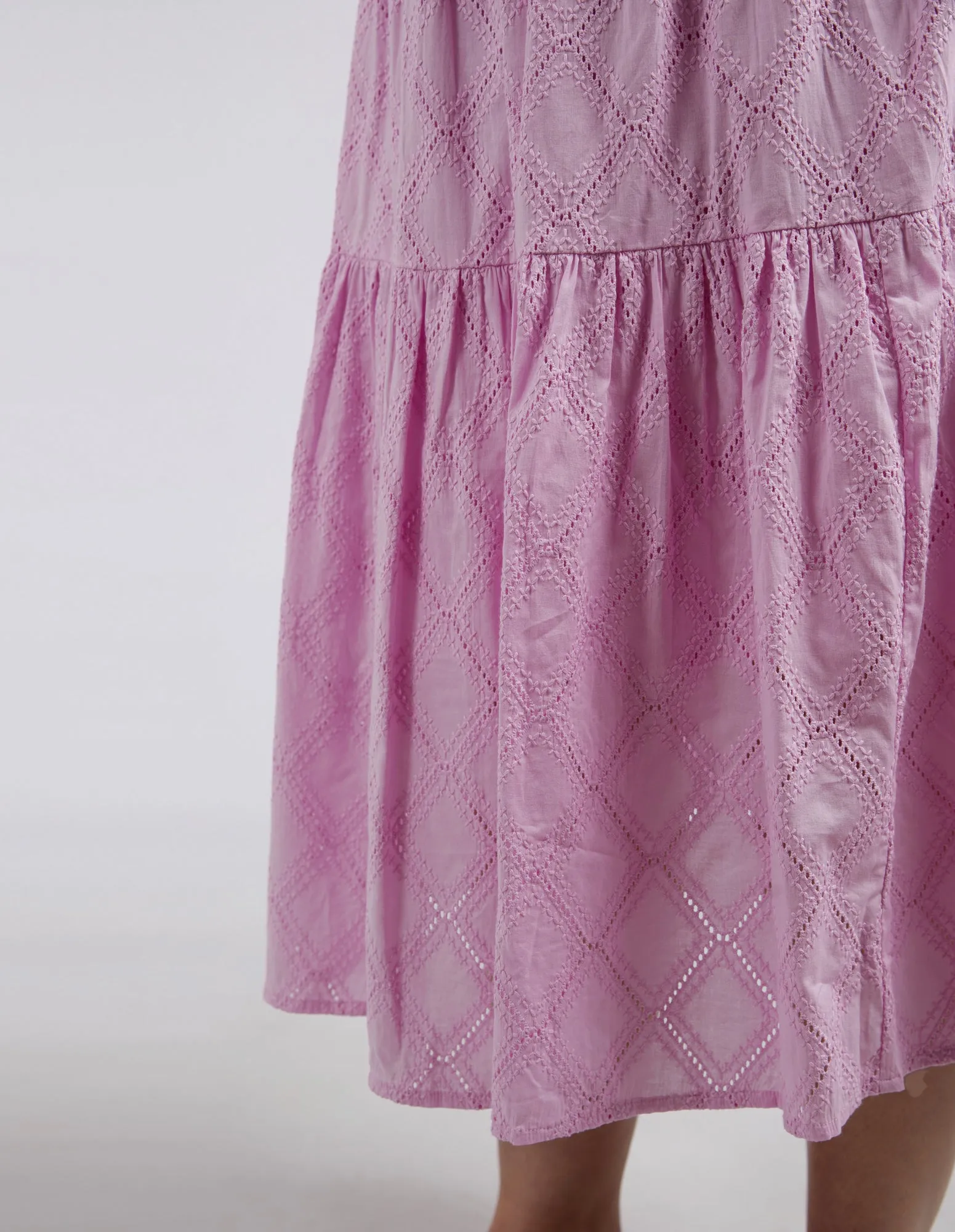 Elm - Ottilie Broderie Skirt - Sweet Lilac