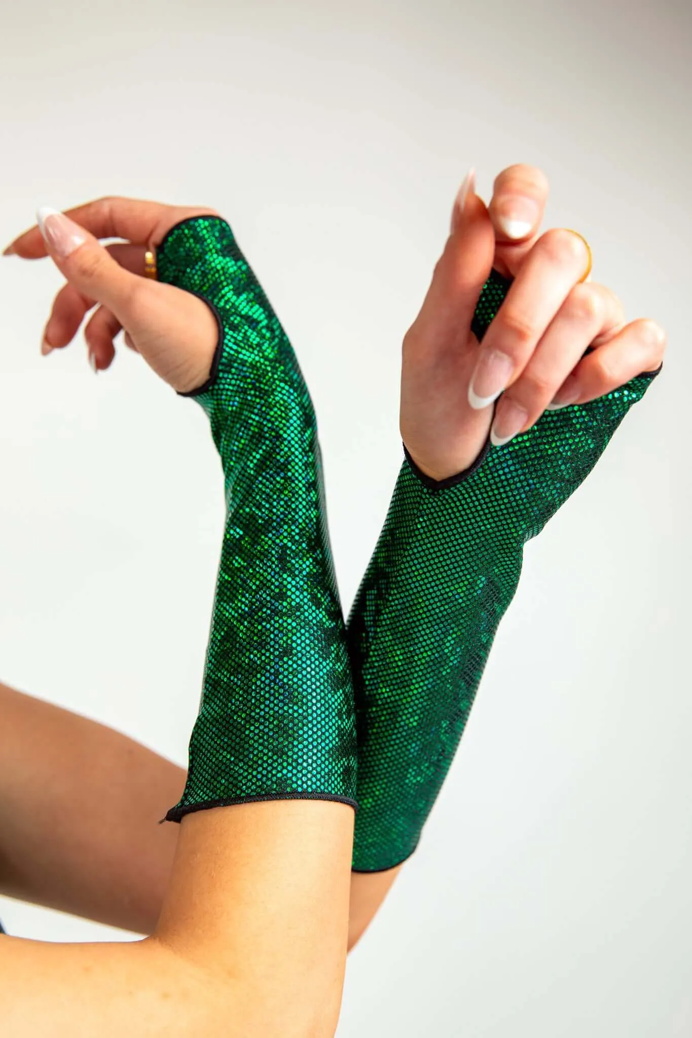 Emerald Holo Gloves