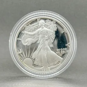 Estate 0.999 Fine Silver 1989-S American Eagle Dollar Coin