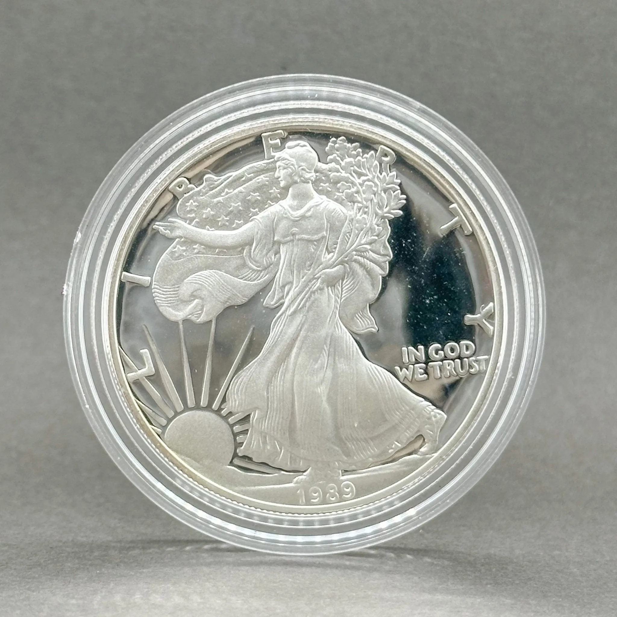 Estate 0.999 Fine Silver 1989-S American Eagle Dollar Coin