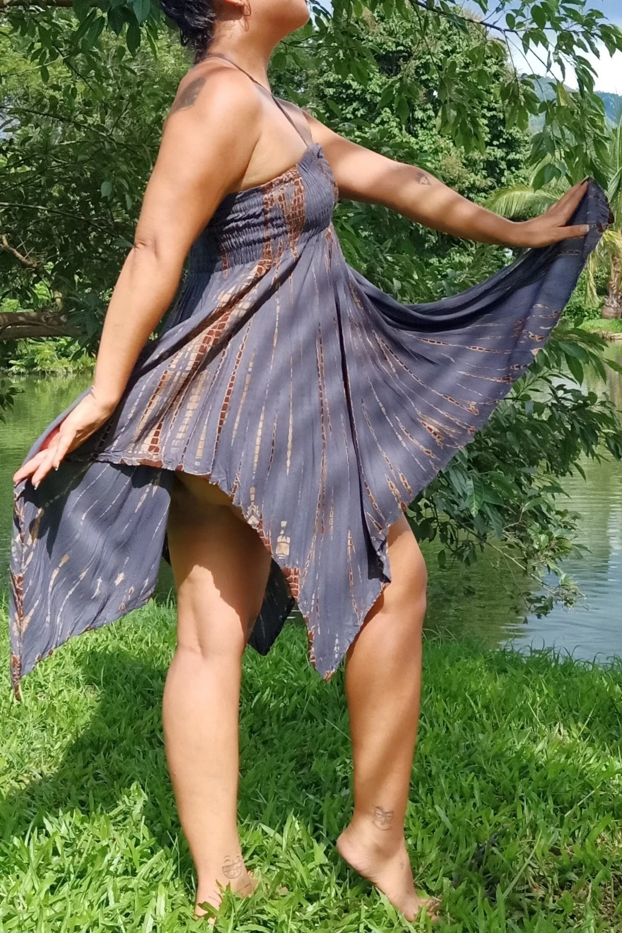 Fae Dress/Skirt in Blue Agave