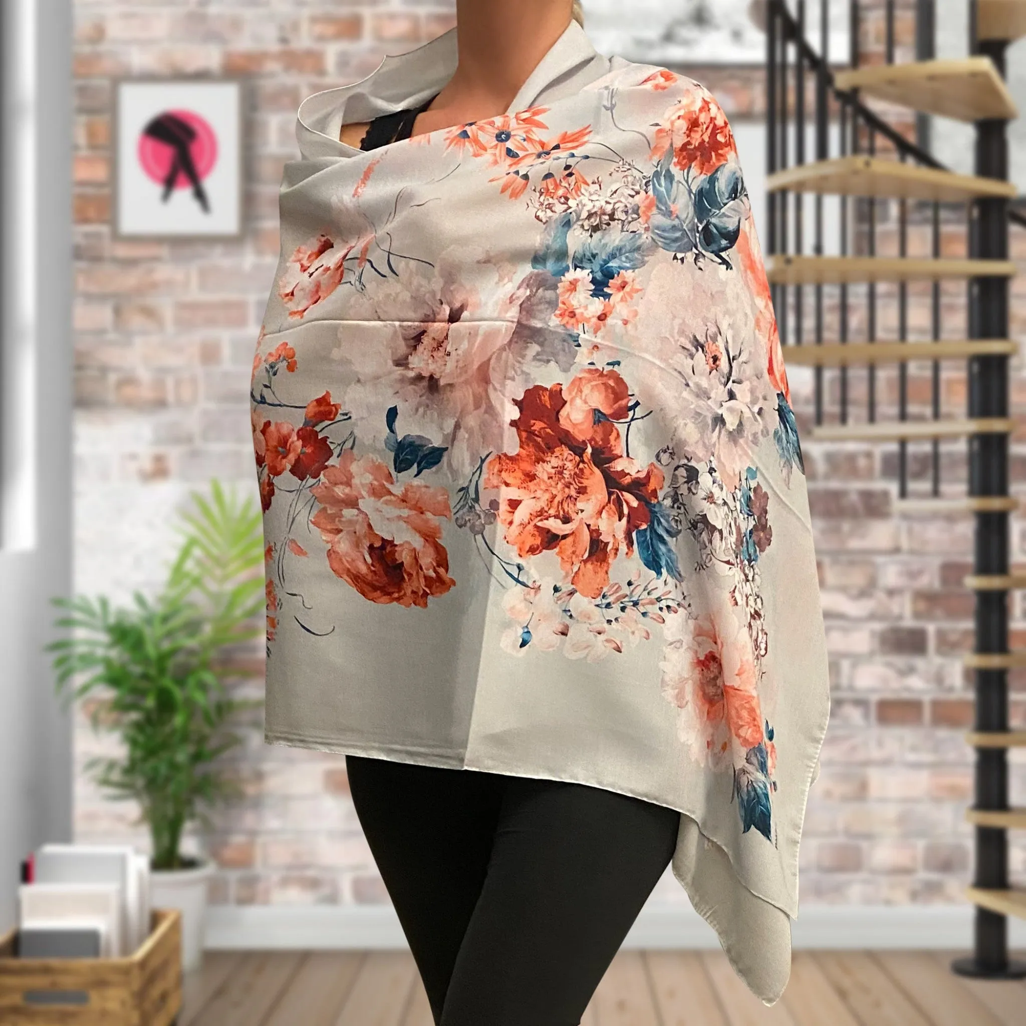 Fashion Tight Flower Patterned Shawls