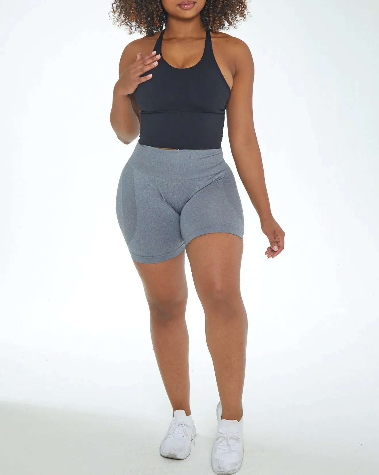 Fiorela Curve Shorts - Grey