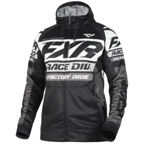 FXR Race Division Tech Zip Hoodie Black White