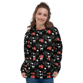 Geisha's and Sakura Blossoms Unisex Hoodie