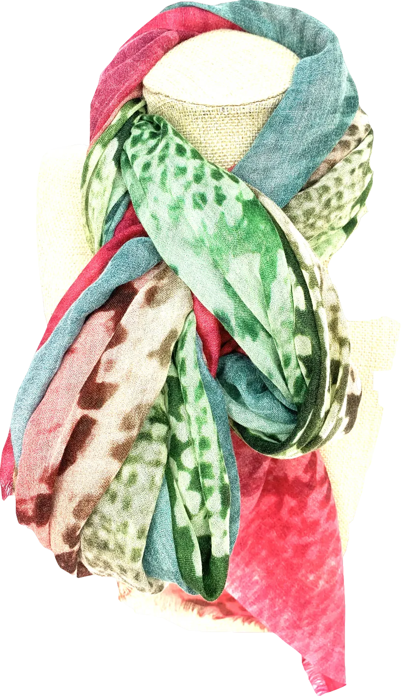 gobi Multicoloured 100% Cashmere Scarf One Size