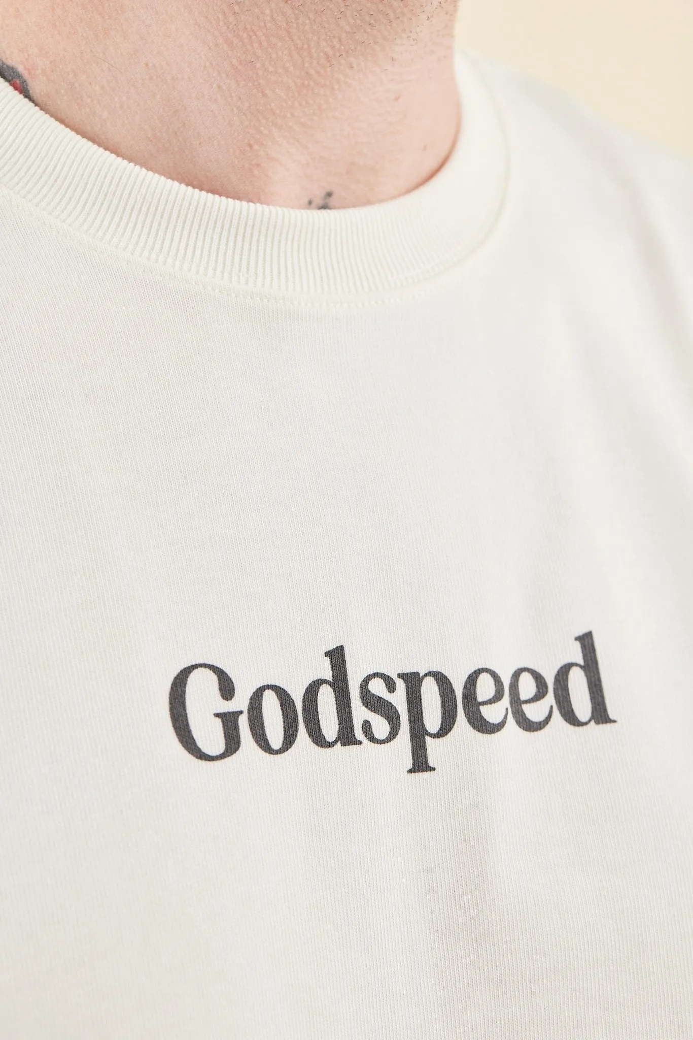 Godspeed 'Zenith' Heavyweight Organic T-Shirt - Natural