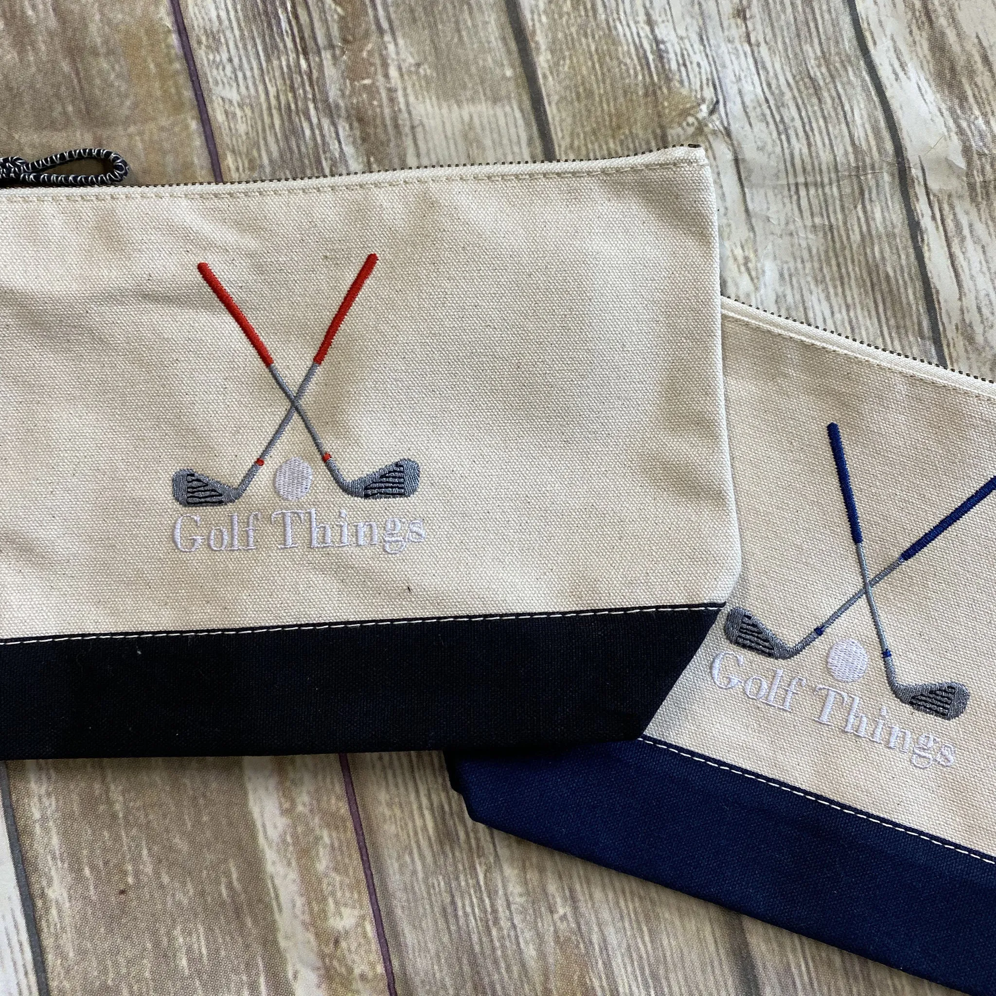 Golf Things Canvas Pouch