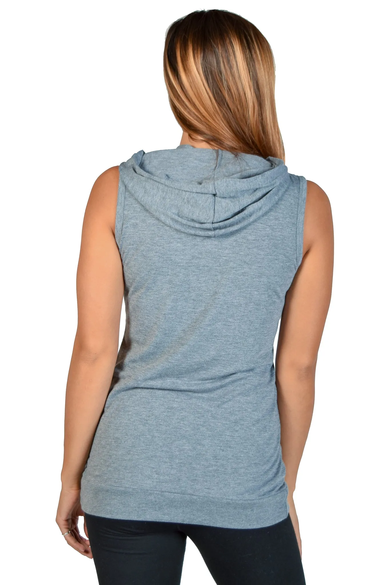 Hamsa Hand Sleeveless Hoodie Tank