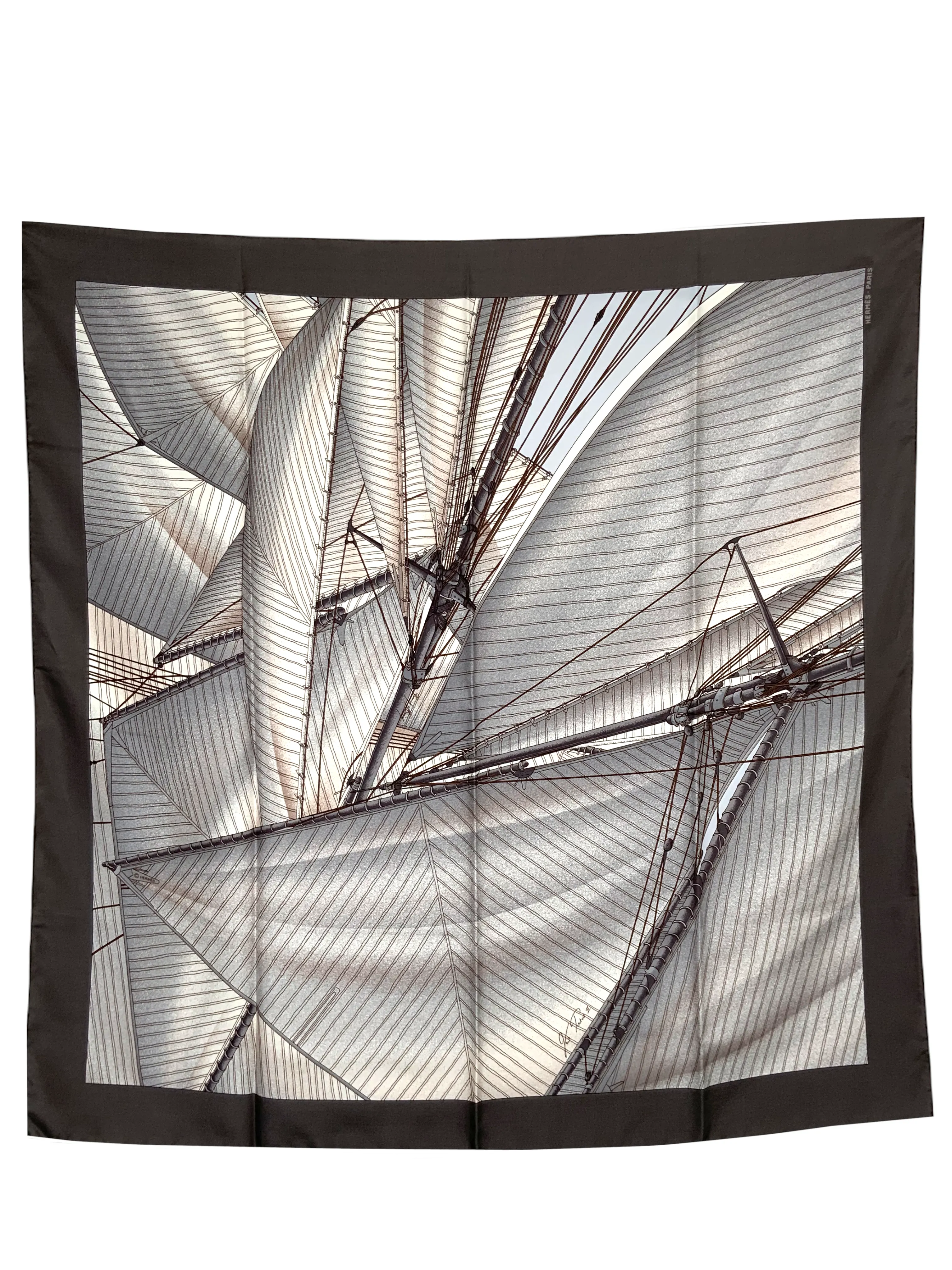 Hermes Vent Portant II Silk Scarf 90