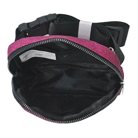 Hot Pink Glitter NGIL Belt Bag