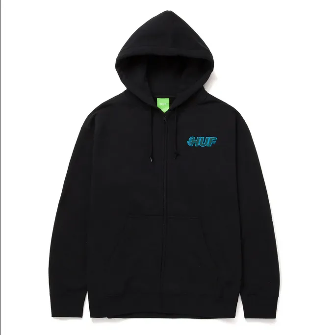 HUF Enforcer Full Zip Hoodie PF00522 Black 