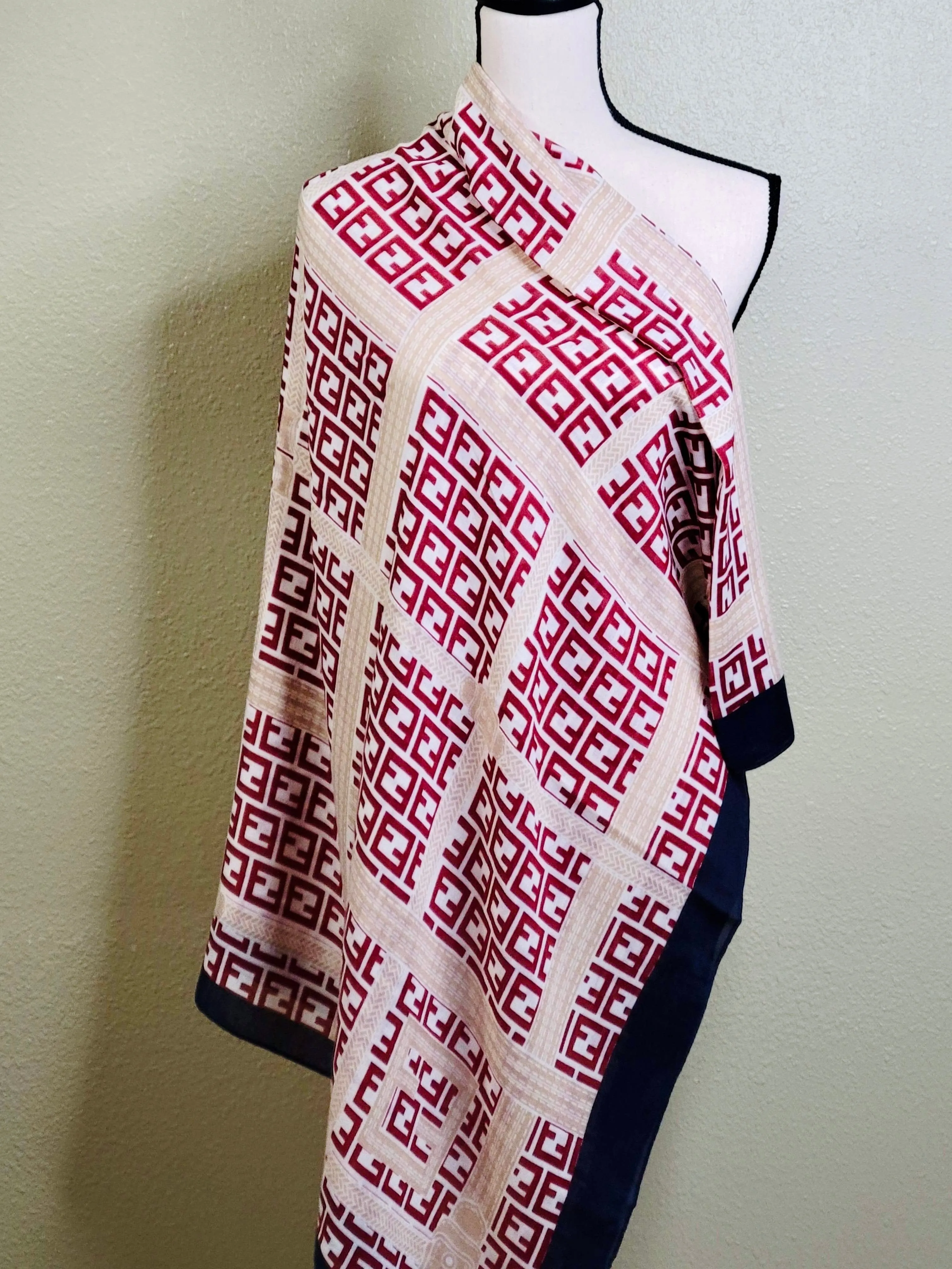 Letter Lattice Wild Scarf