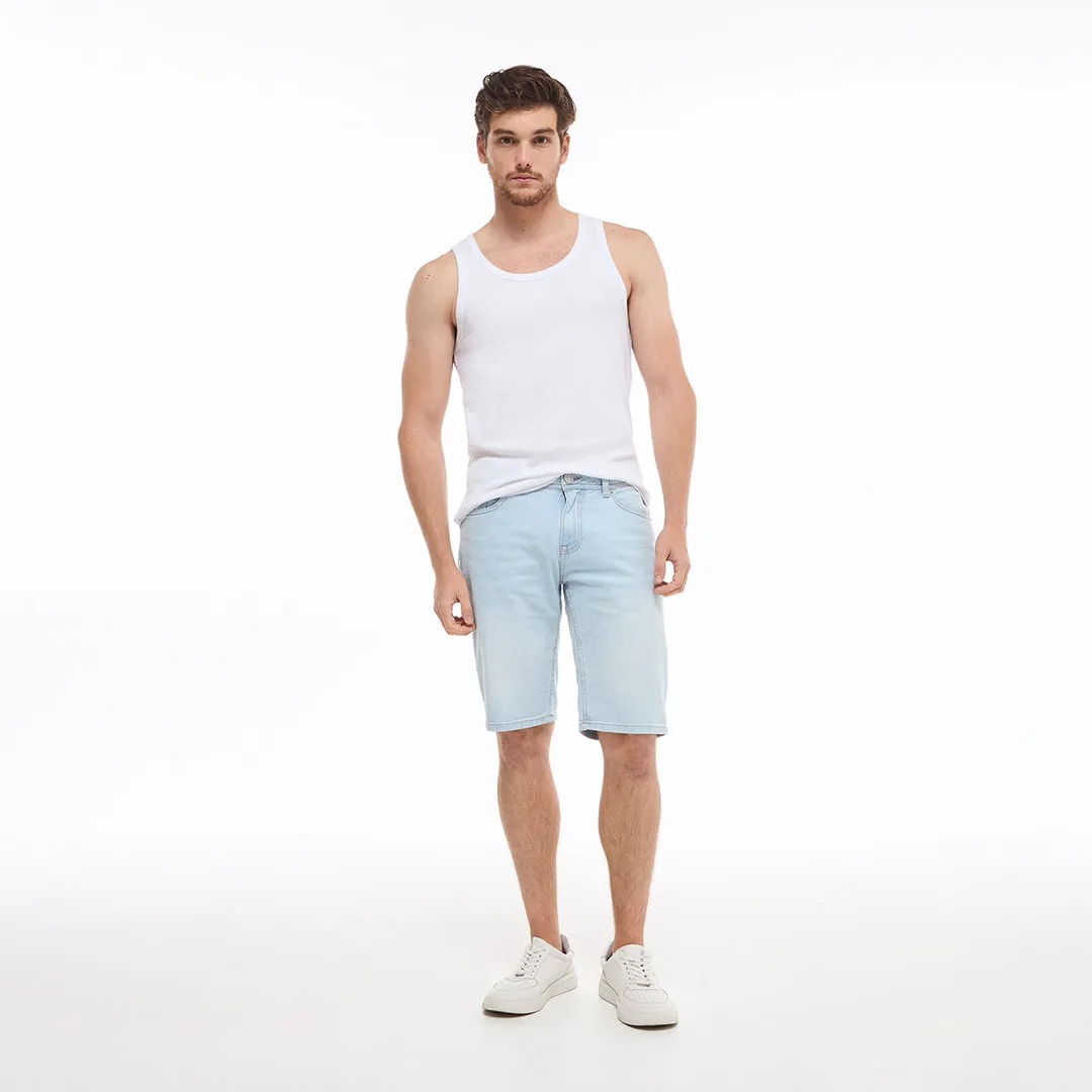 Light Wash Denim Shorts