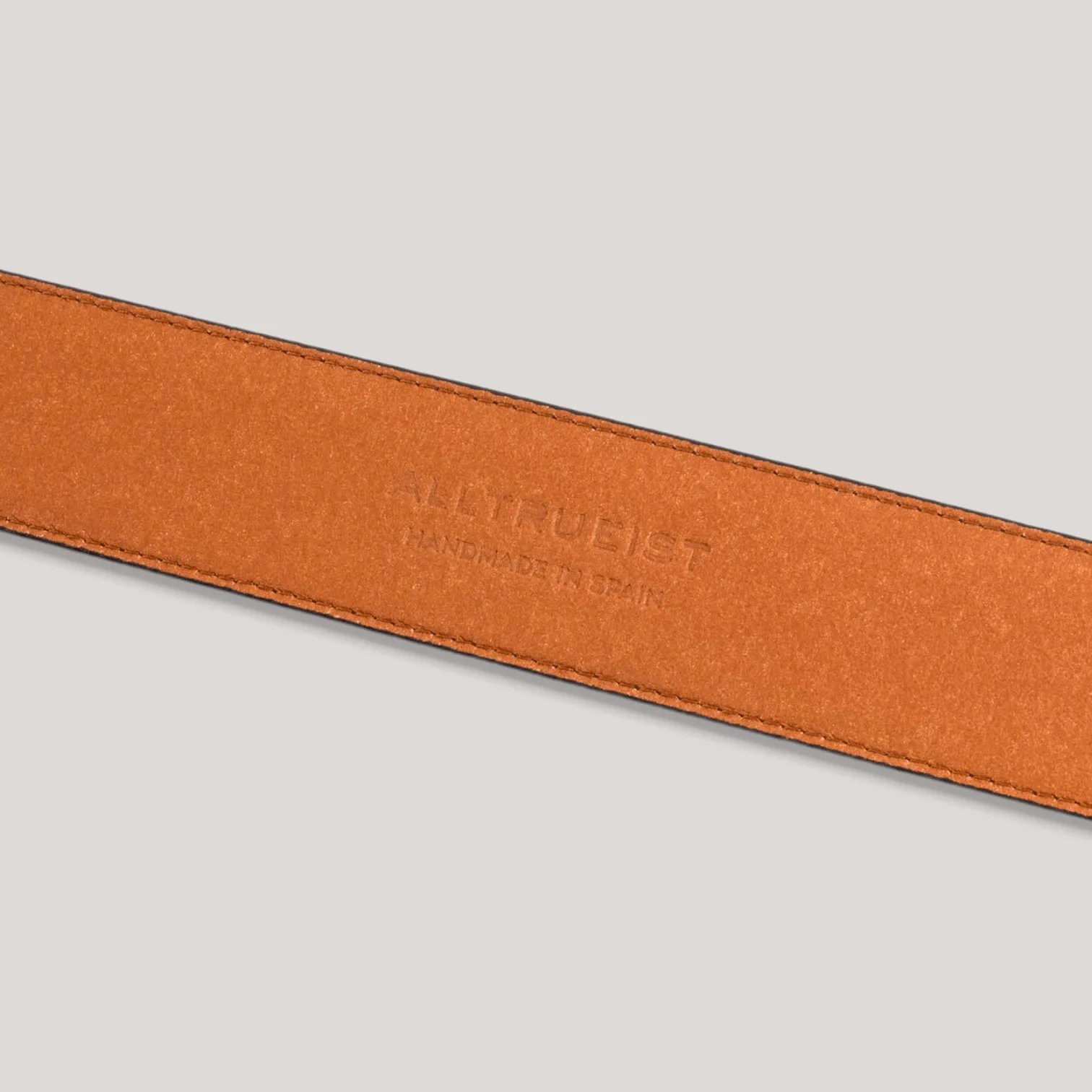 LUMEN - Tan Vegan Belt - Graphite