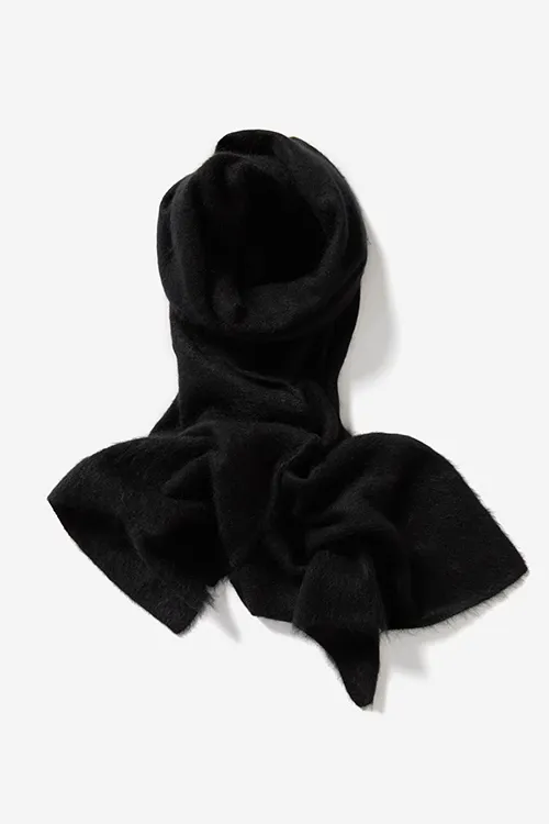 Luxe Fuzzy Brushed Cashmere Winter Scarf