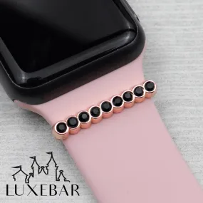 LuxeBar Sparkle ~ Rose Gold with Black Stacking bars