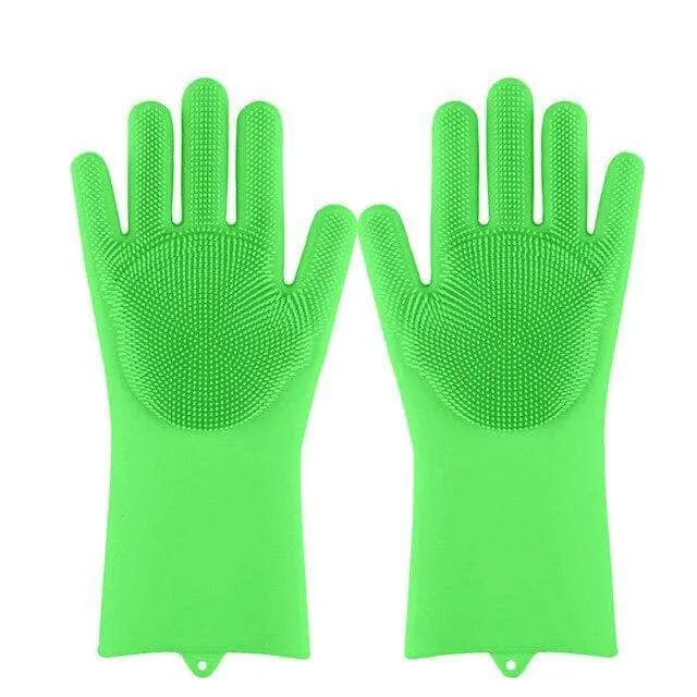 Magic dishwashing gloves