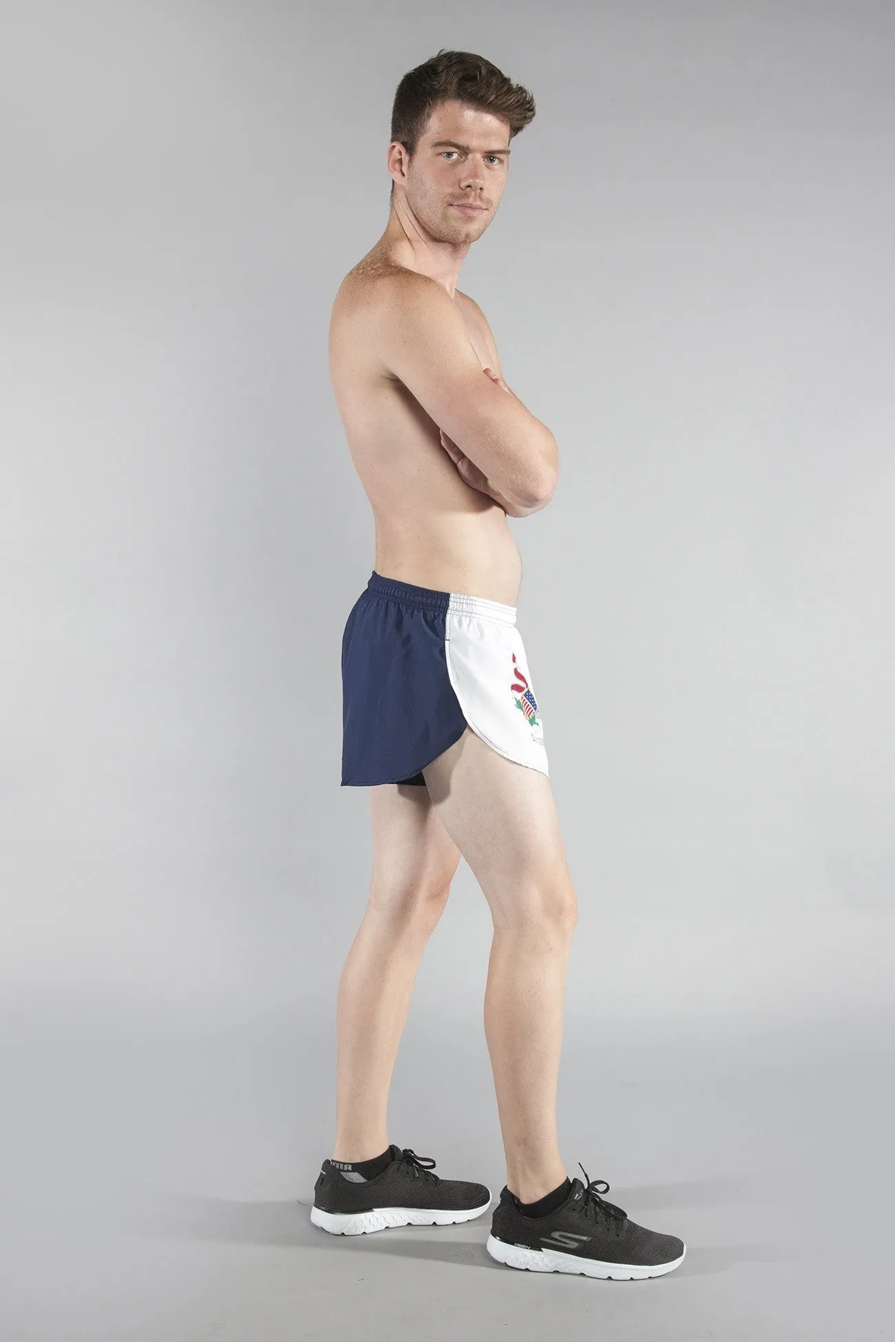 Men's 1" Elite Split Shorts- Illinois