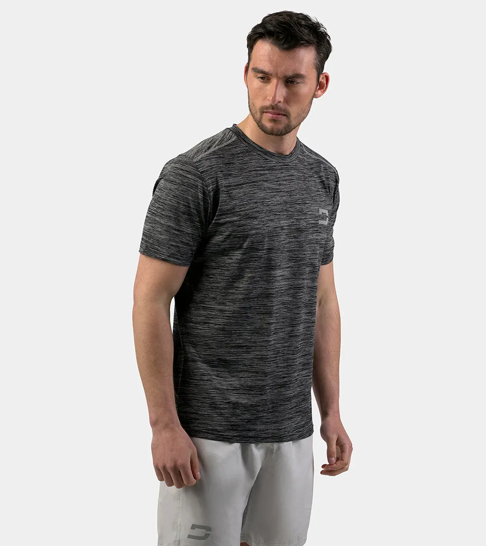 MEN'S FLEK STRETCH SPORTS T-SHIRT - CHARCOAL