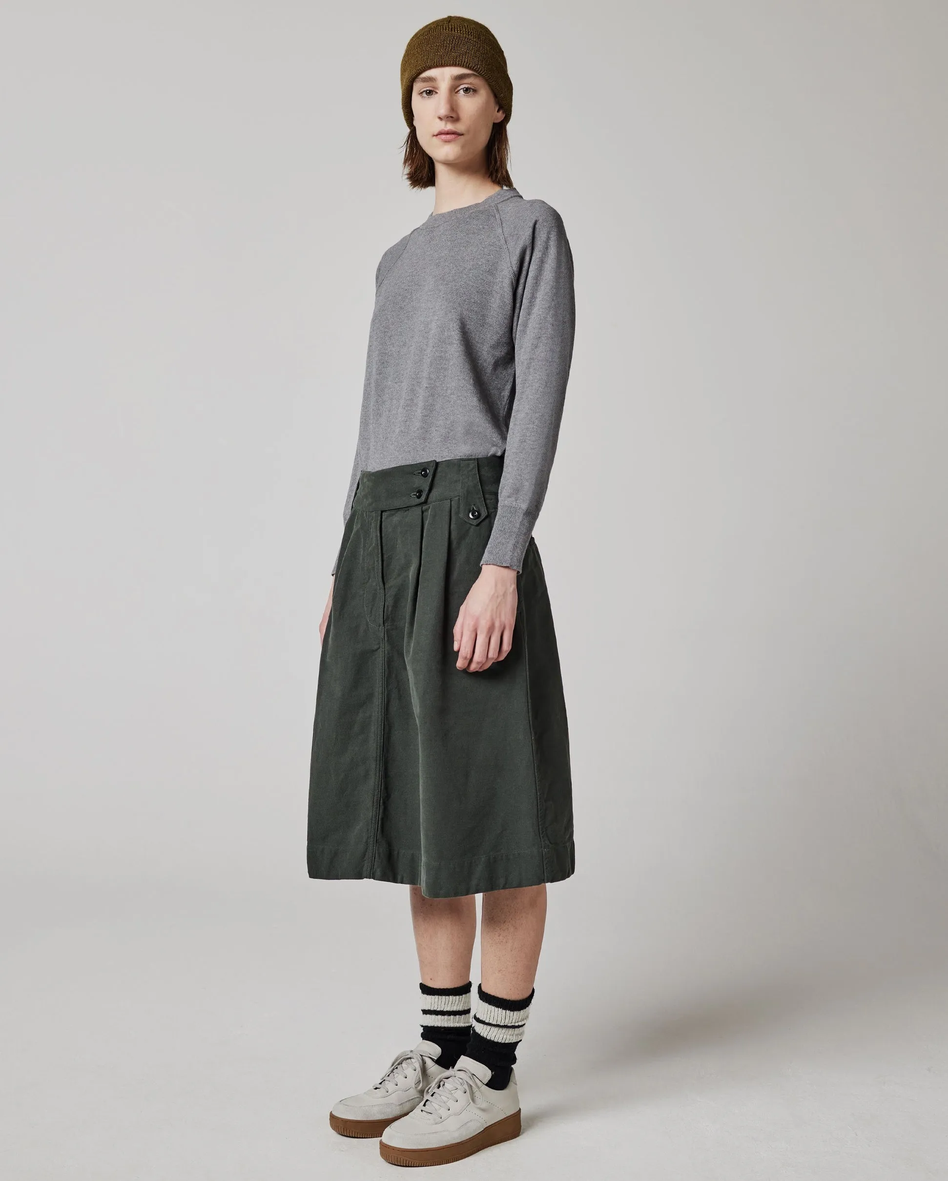 MHL UNIFORM SKIRT / DARK GREEN