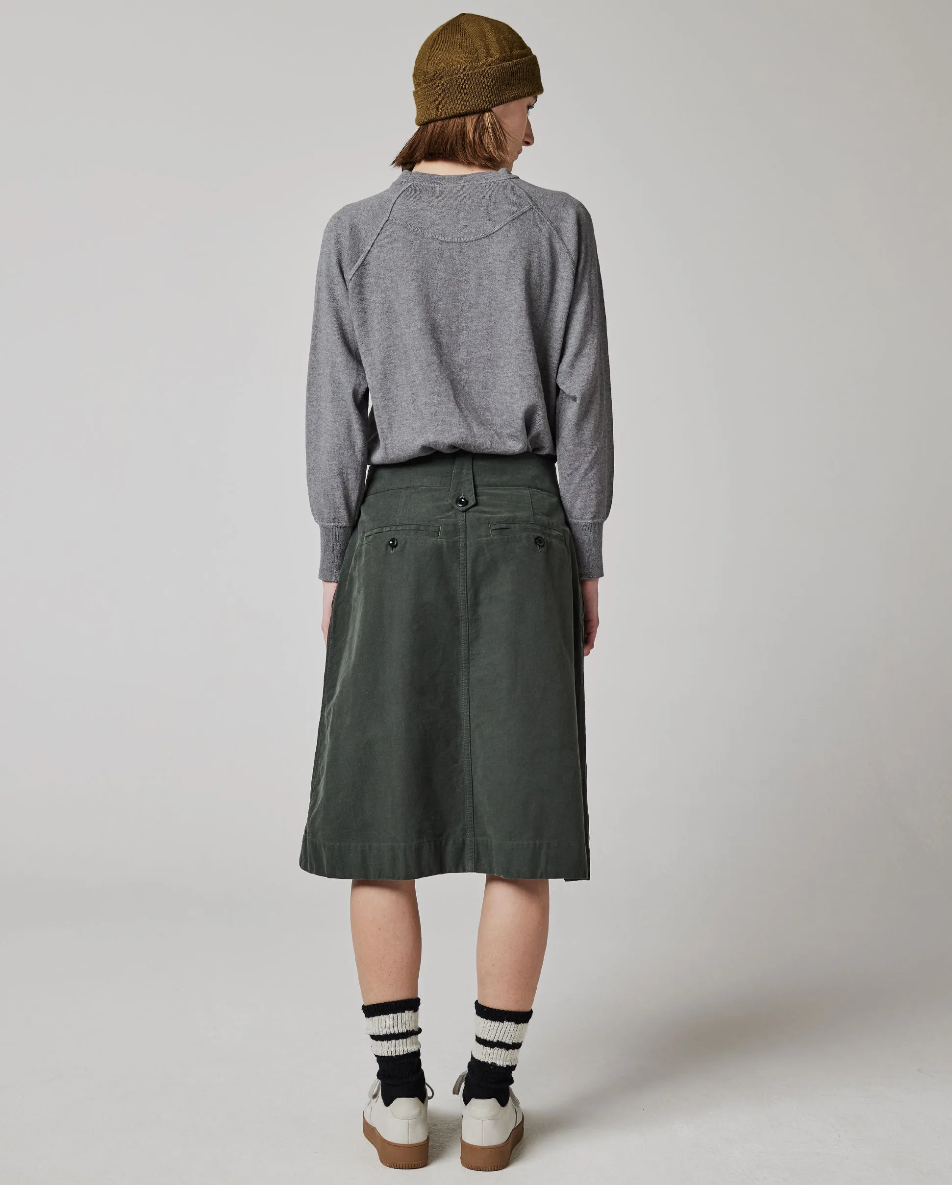 MHL UNIFORM SKIRT / DARK GREEN