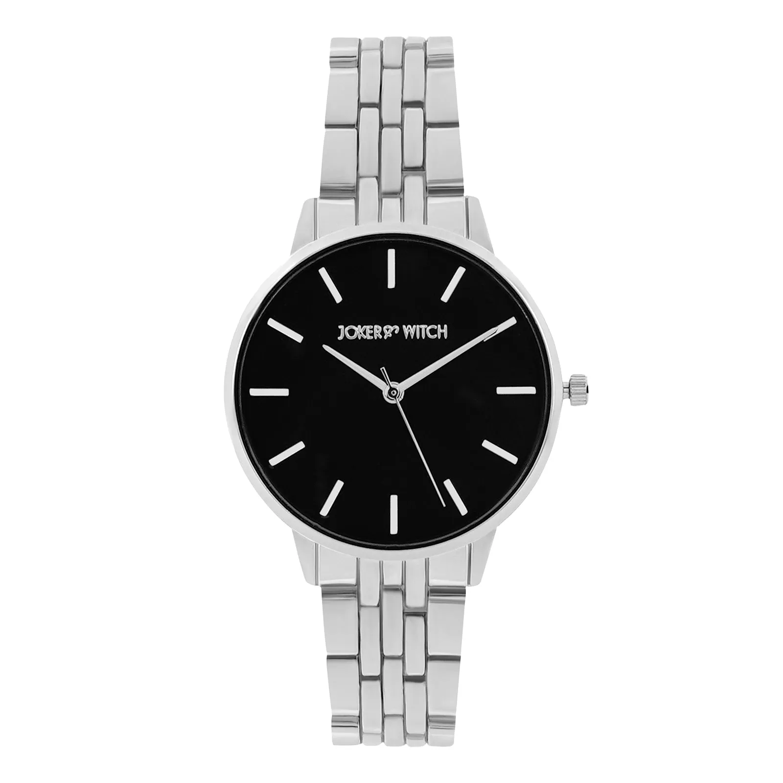 Mini Nebula Black Dial Silver Watch