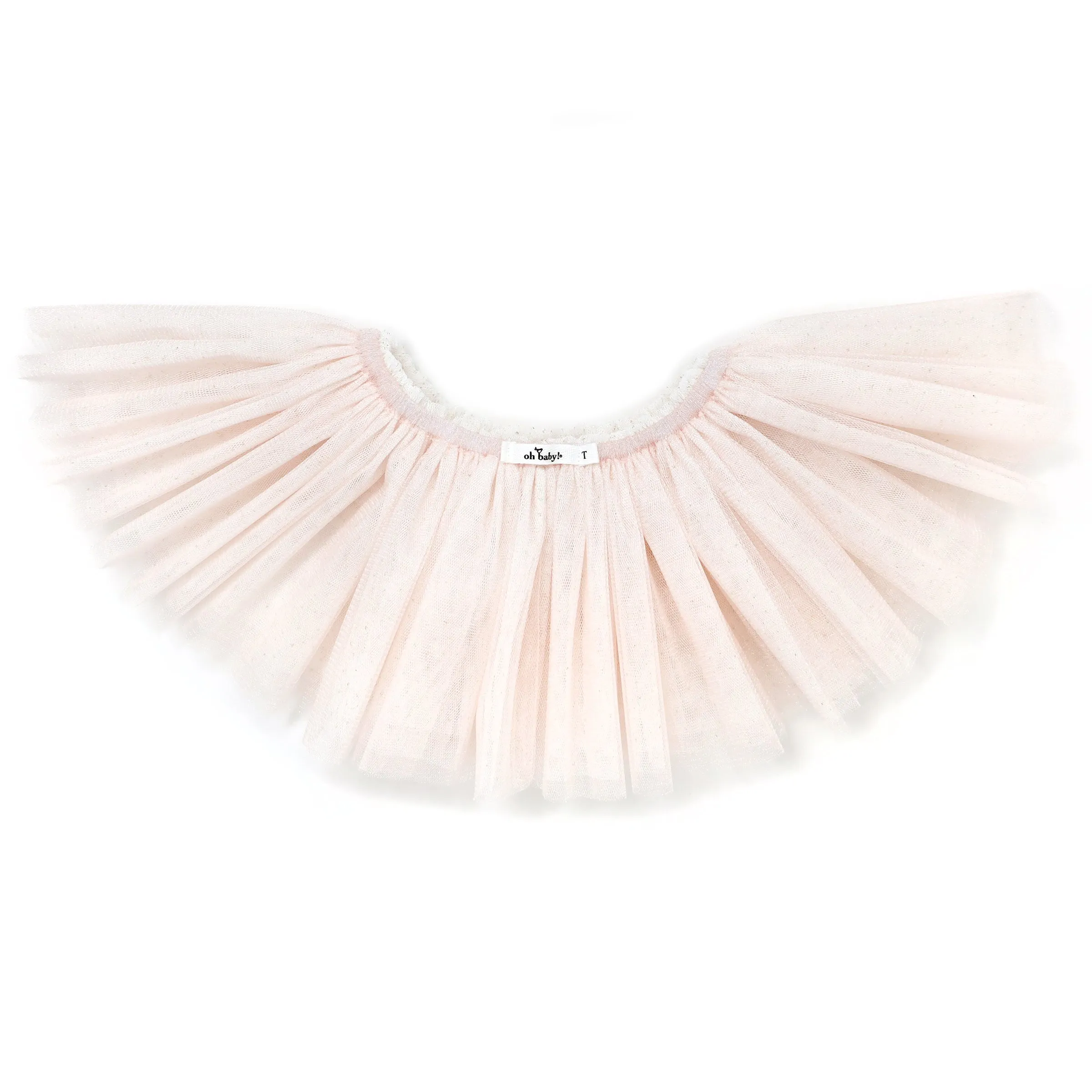 oh baby! Frill Tutu Ivory Gold Over Light Blush Tulle