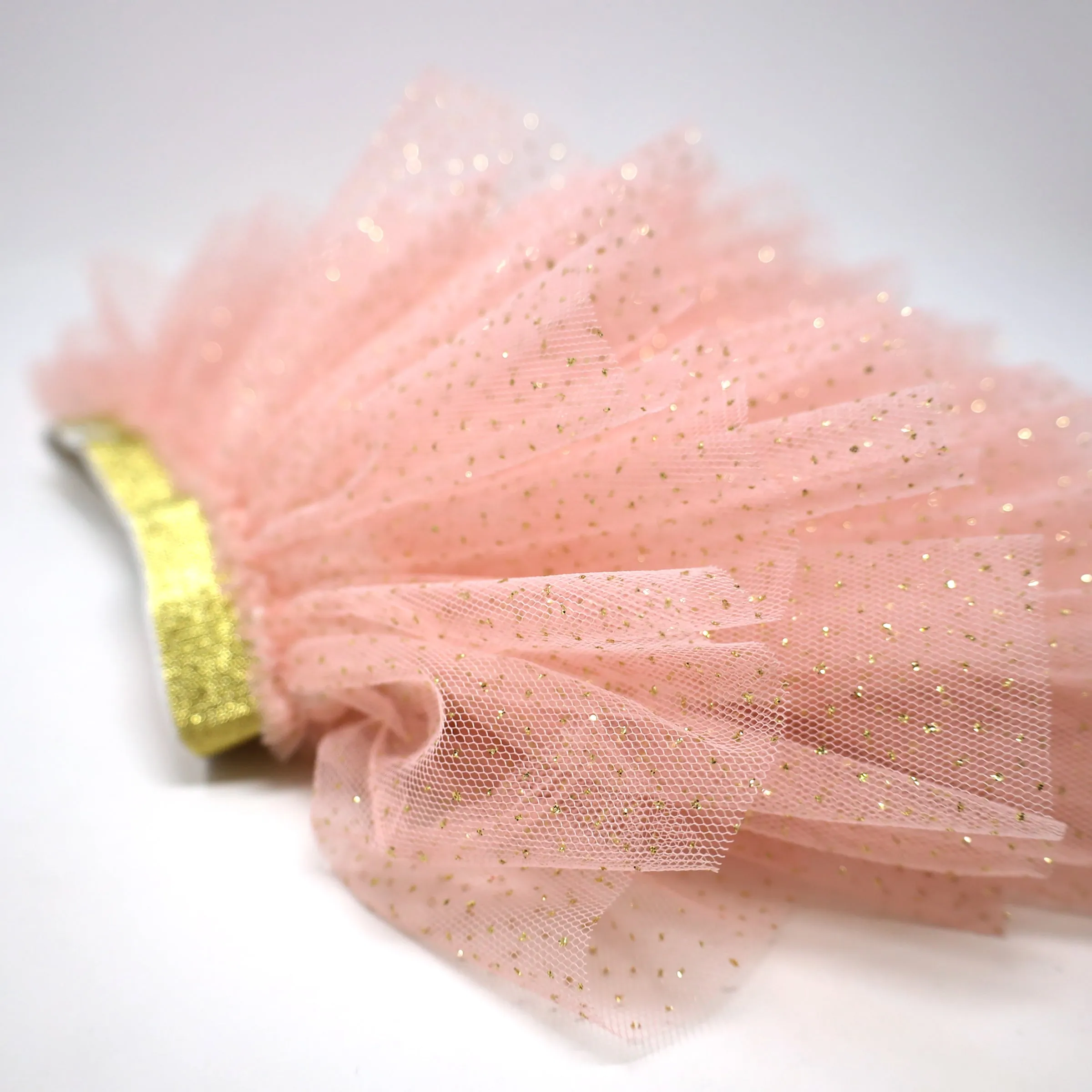 oh baby! Gold Band Layered Frill Tutu Skirt - Pale Pink