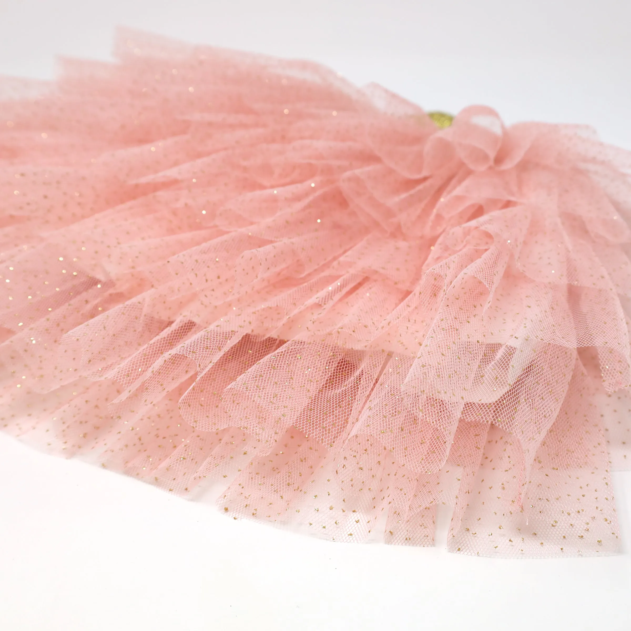 oh baby! Gold Band Layered Frill Tutu Skirt - Pale Pink