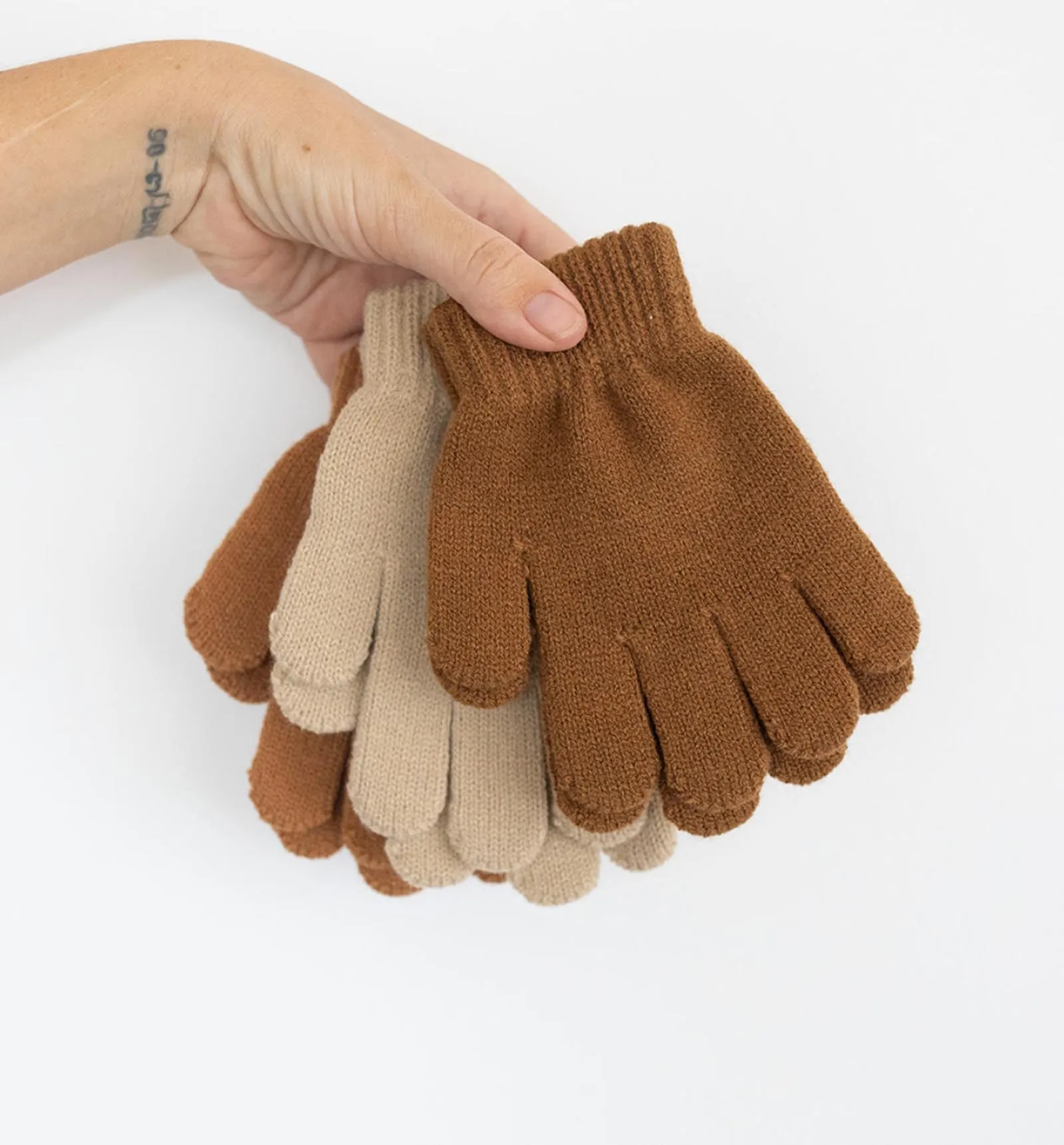 Organic Gloves - Beige