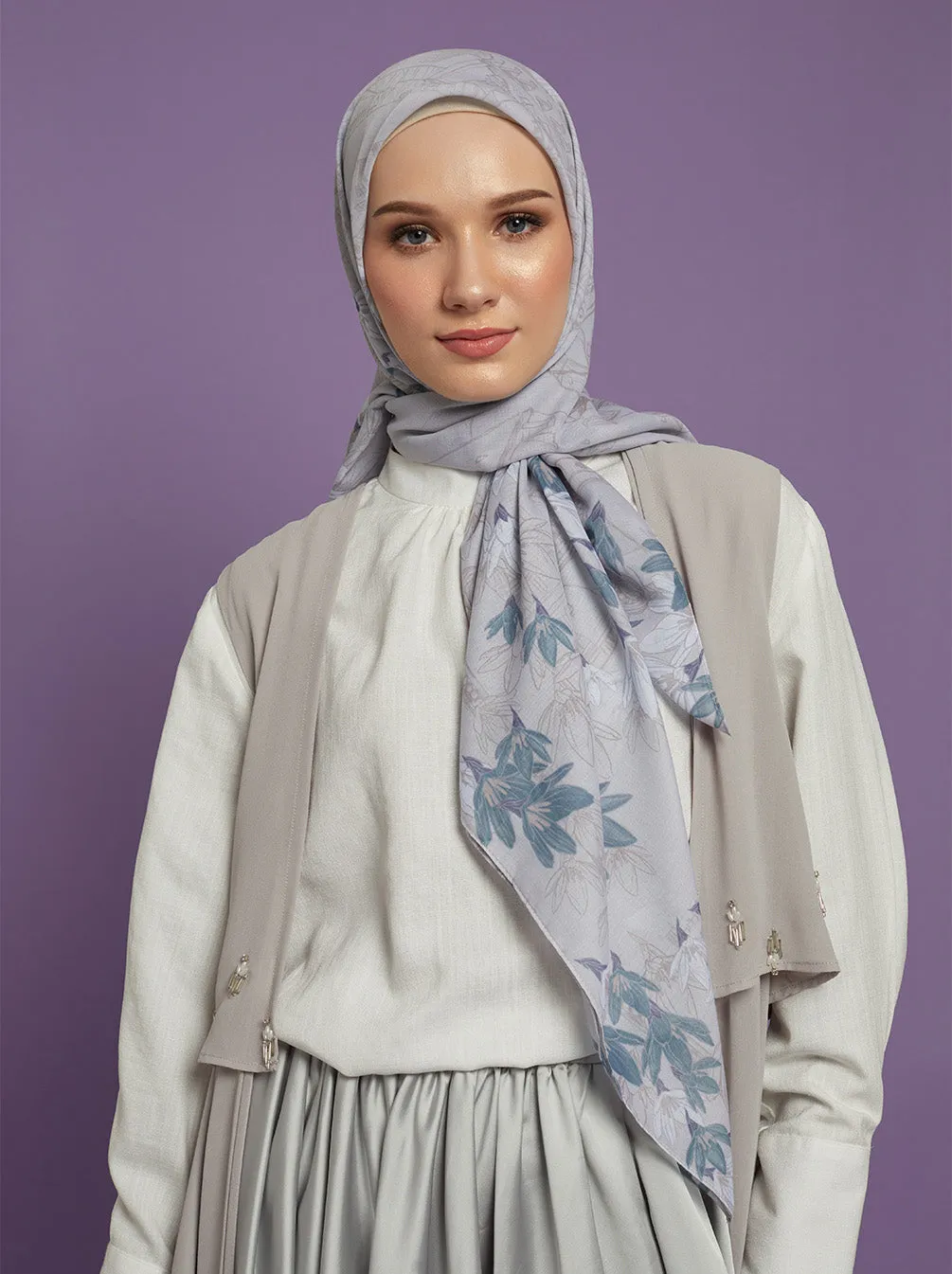 ORVA PARIS SIGNATURE SCARF PEARL